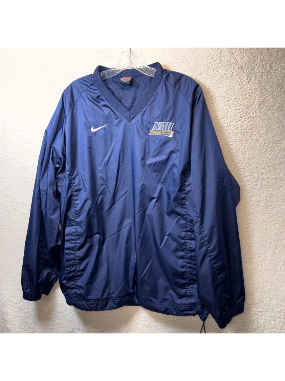 Vintage Nike Team NAU Northern Arizona Lumberjacks Windbreaker Pullover Blue M